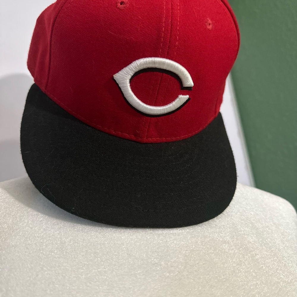 New Era Cincinnati Reds 59FIFTY Fitted Hat - Red/Black - Picture 3 of 8
